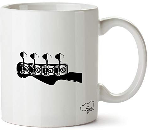 Hippowarehouse bass Guitar Printed Mug Cup Ceramic 10oz