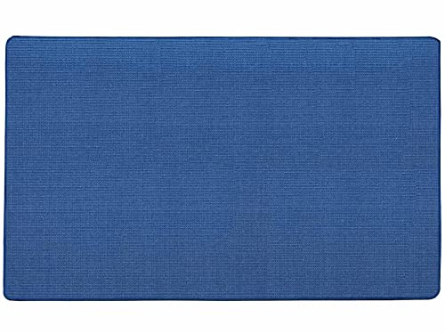 Primaflor - Ideen in Textil Natur Sisal-Teppich SISALLUX - Blau, 140x200cm, Rutschfester Vorleger, Fußbodenheizung geeignet, Sisal-Matte als Küchen-Läufer
