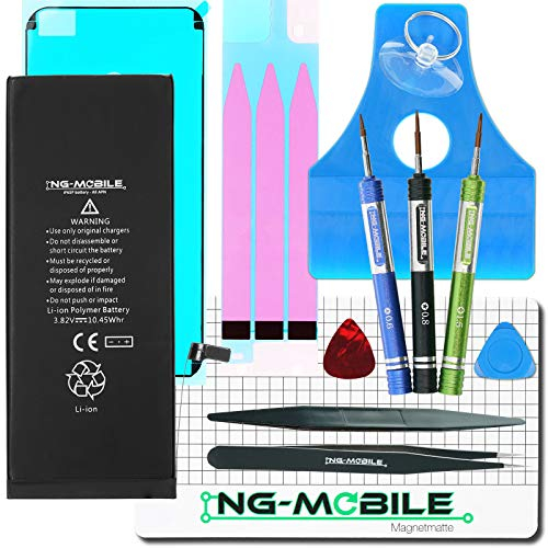 NG-Mobile Akku Ersatz für Apple iPhone 6S Plus | Profi Reparatur Werkzeug-Set | Original Batterie Kapazität 2750 mAh - Neue Produktion - März 2020
