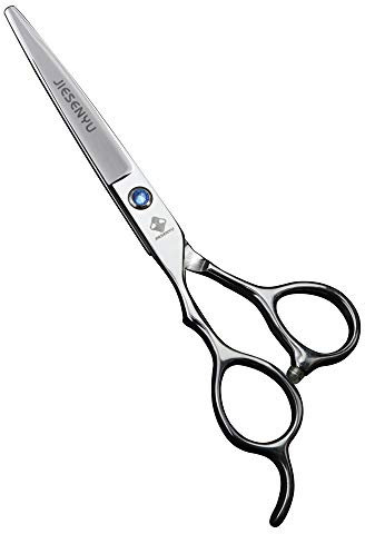 JIESENYU Japan 440c Stahl 6 zoll Silber Linkshänder Haarschere Professionelle Friseur-Werkzeuge Schneiden Schere und Effilierschere Set