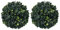 vidaXL 2X Bolas de Boj Artificial Adorno Floral Planta Decoración Macetas Jardineras Colgarlas con Cadena Jardín Patio Interior Exterior 22 cm