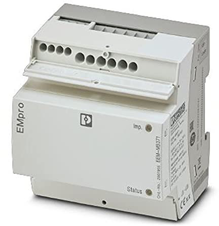 PHOENIX CONTACT EEM-MB371 Multifunktionales Energiemessgerät ohne Display, 71.7mm Länge, 90mm Breite, Grau