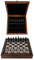 Handgefertigtes Holz Schachbrett mit Aufbewahrungssystem, Schachfiguren aus Metall, Deluxe Edition, Schachspiel, Schachset, 40 x 40 cm