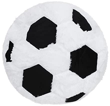 Kreativer Basketball Fußball Rugby Kissen Winterplüschkissen flauschiges Kissen Niedlich Zierkissen weich bequem Plüsch Rückenkissen Möbeldekoration für Schlafzimmer Wohnzimmer Büro Kinderzimmer