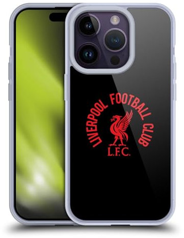 Head Case Designs Offizielle Liverpool Football Club LFC Rot Und Schwarz Liver Bird Gel Handyhülle Hülle [Militärischer Schutzgrad] Kompatibel mit Apple iPhone 14 Pro