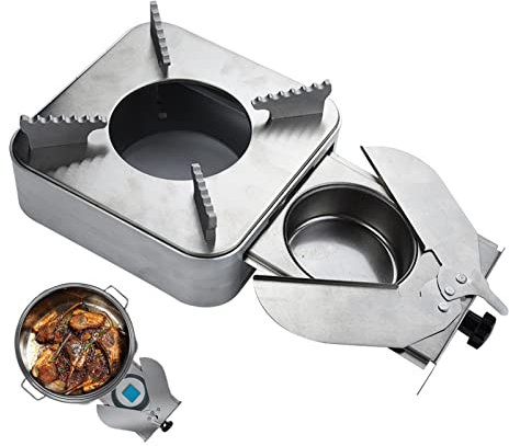 Campingkocher Spirituskocher, Gaskocher Für Innenräume Camping-kocher,Tragbare Campingkocher Für Camping/Spirituskocher,Topf Dünstplatte Herd Hot Pot Set Für Induktionsherde & Elektroherde