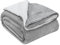 Juskys Fleecedecke 220x240 cm mit Sherpa - flauschig, warm, waschbar - Decke für Bett und Couch - Tagesdecke, Kuscheldecke Hellgrau