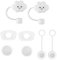 Capuchon de Couverture de Paille Cloud, Silicone Pailles Couvre, Couvercle de Paille Couvre Paille Bouchon Carré Anti-Déversement, Compatible Avec la Coupe Stanley 1,0 40 oz/30 oz