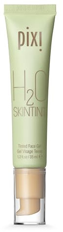 Pixi H2O SkinTint | Tinted Gel Moisturiser | Lightweight, Hydrating & Water-Resistant | Evens Tone & Reduces Redness | Beige | 1.2 fl oz/35 ml