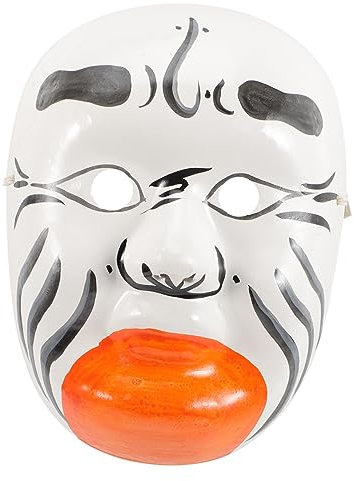 Garneck Masque D'opéra Masque De Cosplay Décoratif Masque De Décoration Murale Masque Mural Masque Chinois Décoratif Décor De Masque Accessoire D'halloween Tenture Portable Pulpe