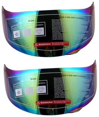 ibasenice 2pcs Motorcycle Helmet Visor Cleaner Pc Fence -sv K5 Shatterproof Windproof Enhance Contrast Cycling Safety