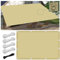 Toldo Vela de Sombra Rectangular 4x5M Impermeable Toldos Exterior Terraza Protección Rayos UV Resistente al Desgarro para Terraza Balcon Patio Exteriores Jardín con Ojales y Cuerdas de Fijación