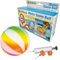 alldoro 60210 2 in 1 Wasser Spiel- und Tauchball - befüllbar mit Luft oder Wasser - bunt, 20 cm Durchmesser, ab 8 Jahren