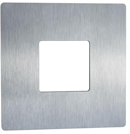 Abdeckrosetten 100 x 100 mm für Rohr 60 x 60 mm Edelstahl V2A Eckige Edelstahlplatte Endkappe Deckel Flansch Edelstahlkappe Viereck Ankerplatte Rohrabschluss Platte Blech Eckig Rohrverschluss ...