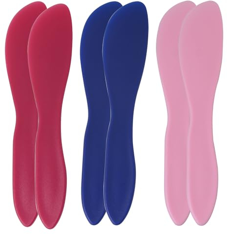 DGBRSM 6PCS Pink Blue Plastic Butter Spreaders Plastic Butter Knife Spreader Kitchen Frosting Knives Multi Purpose Spreaders Butter Kitchen Tools for Soft Cheese, Butter, Bagels, Frosting, Icing