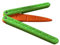 Bonbela Cuchillo de Zanahoria Plegable, Lindo, Antiestrés, Portátil, Alta Seguridad, Plástico, Impresión 3D, Juguete para Fiesta Familiar