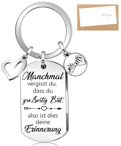 BOYATONG Geschenke für Frauen Freundin, Glücksbringer Schlüsselanhänger Mutmacher Geschenk, Lustige Kleine Weihnachtsgeschenke für Frauen Besten Freunde Mama Töchter Schwestern Kollegen