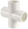TOP-VIGOR Raccordi per tubi in PVC a 4 vie da 20 mm, raccordi a gomito ad angolo a T per tubi dell'acqua, connettori a giunto incrociato adattatori per mensole fai da te da giardino e serre