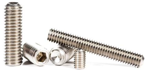M5 (5mm x 8mm) Cup Point Grub Screws A2 Stainless Steel Metric Thread Allen Socket Key ISO4029 (Pack of 20) - H06E 5x8_20