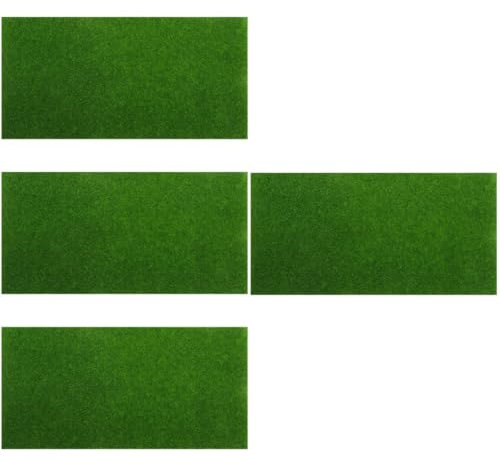 BESPORTBLE 4 Blätter Künstliches Moos Terrasse Hängende Gefälschte Pflanze Rasen Korb Künstliche Pflanzen Zur Dekoration Im Freien Fliesen Künstliche Pflanzen Drinnen Buchsbaum Stoff Green