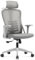 MEBEL ELITE Bürostuhl Ergonomisch - Ergonomischer Schreibtischstuhl Grau - Drehstuhl Büro Mesh - Computerstuhl mit Armlehne & profilierter Rückenlehne - Schreibtisch Stuhl mit Wippfunktion