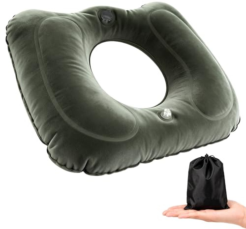 Aufblasbares Donut Cushion, Hämorrhoiden Sitzkissen Sitzkissen Orthopädisch | Tragbar & verstellbar, Büro Auto Zuhause, Komfort für Steißbein, Hämorrhoiden Linderung, Extra weich