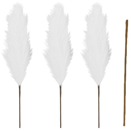 de la Pampa séchée, Boho – Bouquet d' de Roseau Artificiel 110 cm Bouquet de Fermier Rustique Phragmites Bouquet de Fleurs séchées Décoration de la Maison pour Arrangements Floraux de