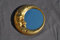 Ideacasa Spiegel Mond Goldener Spiegel Barock Fake Vintage 32 cm Durchmesser