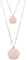 Happiness Boutique Collana a più Strati con Pendenti Circolari | Collana con Doppia Fila di Catenine e 2 Charm Tondi Placcati Oro Rosa
