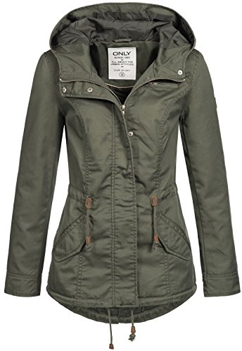ONLY Damen Onlnew Lorca Spring Parka Jacket CC OTW Parka, per Pack Grün (Grape Leaf Grape Leaf), 42 (Herstellergröße: XL)
