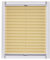 Sunlines Plissee Made in Germany, Tageslicht, Crepes Uni Klemmfix, Silbergraue Schiene, 70 x 150, Stoff, Gelb, 70 x 150cm