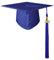 GraduatePro Matte Graduation Cap 2020 Adults with Tassel High School Bachelor Master Doctoral Royal