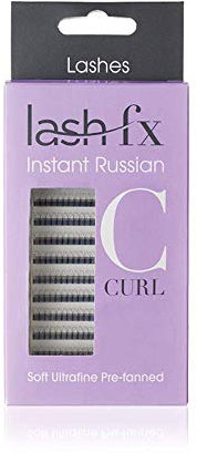 Lash FX Prefanned Russian Volume 3D C Curl 0.07 x 11 mm Lightweight False Lashes - 1 count