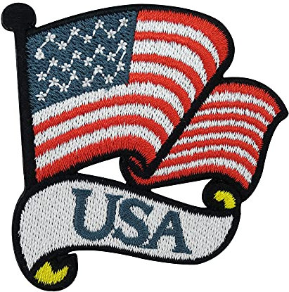 Finally Home Usa Flagge Patches zum Aufbügeln | Amerika Patch, Bügelflicken, Flicken, Aufnäher
