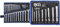 BGS Technic Pro+ Din 3113A - Set Di Chiavi Combinate, 6-32 Mm, Confezione Da 25 & 1218 Set Chiavi A Bussola Per Tub 9 Pezzi, Sw 6 X 7-20 X 22 Mm, Metric, Borsa Rotolo Tetron Incluso