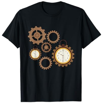 Uhrwerk Uhr Zeit Uhren Zeitlos Steampunk Zeitreise Geschenk T-Shirt
