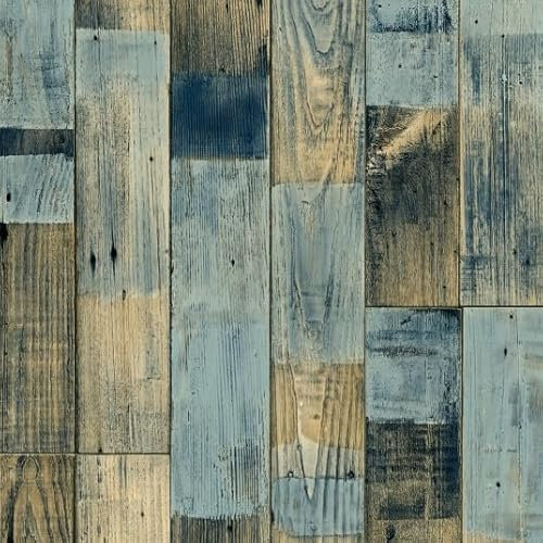 Sol Vinyle Podium - Imitation Parquet bleuté - Rouleau de 3.00m x 6m