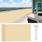 HENG FENG Brise Vue Balcon 90x500cm PES, Pare-Exterieur Cache Occultant pour Terrasse, Résistant à l'eau et aux UV, Sable