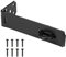 SANKINS Loquet de Fermeture Porte Robuste de 19,5 cm, Loquet de Porte en Acier Inoxydable de 0,3 cm d'épaisseur avec Vis Longues pour Portes, Portails, Abris de Jardin, Tiroirs, Armoires, Noir