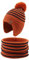 XIAOHAWANG Baby Mütze Winter Klassische Kindermütze Mädchen Jungen Warme Strickmütze mit Pompon Kleinkind Bommelmütze für Outdoor-Aktivitäten (4-7Jahren, Karamell(Hut+Schal))