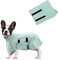 Hundetrockenmantel, Hundehandtuch Bademantel für Kleine, Mittelgroße Hunde bademantel Super Saugfähig Haustier Hundetrockenhandtuch Weich Verstellbar Welpenbademantel nach der Dusche (M/50CM, Grün)