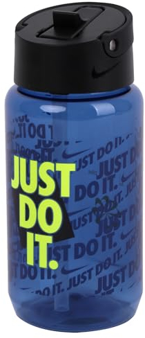 Nike Unisex - Adult TR Renew Recharge Straw Bottle 16 oz Drinking Bottle, Game Royal/Black/Volt, 473 ml