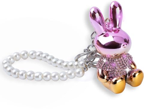 IRIVER BLANK Niedliche Strass Schöner funkelnder Kristall-Schlüsselanhänger für Damen und Mädchen für Handtaschen, Autoschlüssel, Münzgeldbörsen, Rucksäcke