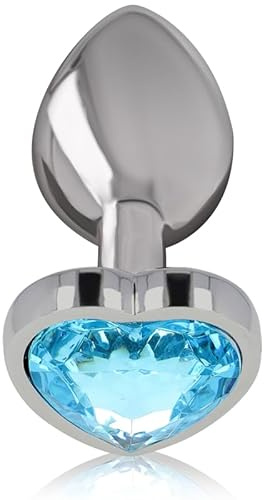 INTENSE - PLUG ANAL METAL ALUMINIO CORAZ�N AZUL TALLA L 8435566041648