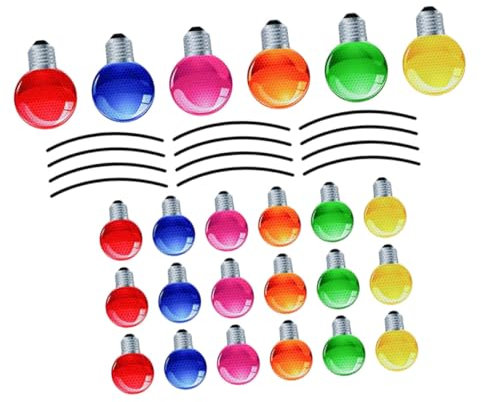 PRETYZOOM 1 Satz Weihnachts-glühbirnenaufkleber Auto Aufkleber Weihnachtsgaragenaufkleber Aufkleber Auto Weihnachtsdeko Magnetische Reflektierende Aufkleber Bienenwabe Haushaltsprodukte