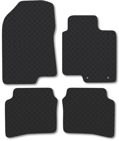 Fits Hyundai i20 (2020+) [Mild Hybrid] 3mm Rubber Car Mats | Tailored Fit Durable Floor Mats Full Coverage Protection Waterproof Accessories Easy Clean Anti Slip Made in the UK