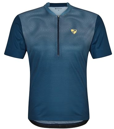 Ziener Herren NEMIC Fahrradtrikot/Radtrikot - Mountainbike|Rennrad - atmungsaktiv,schnelltrocknend,elastisch,Kurzarm, hale Navy, 56