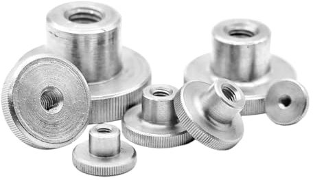 Rändelmutter DIN 466 hohe Form Edelstahl A1 rostfrei M3/M4/M5/M6/M8/M10