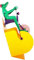 Porte-papier toilette en forme de grenouille - Support mural humoristique pour petits espaces pour parcs, station de salle de bain
