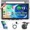 2G+64G Wireless Carplay Android 13 Autoradio 2 Din für Toyota Corolla Verso 2004-2009 mit Android Auto Navi GPS WiFi 9 Zoll Autoradio mit Mirror Link Bluetooth FM/RDS Radio DAB/EQ/SWC Rückfahrkamera